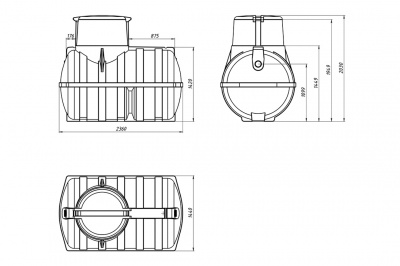 Емкость подземная «Rostok» U 3000л в Санкт-Петербурге